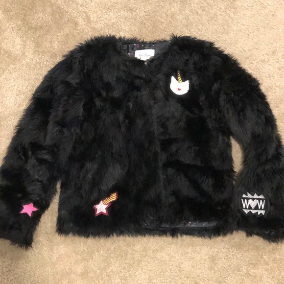 Girl’s Jessica Simpson faux fur coat - Picture 1 of 8